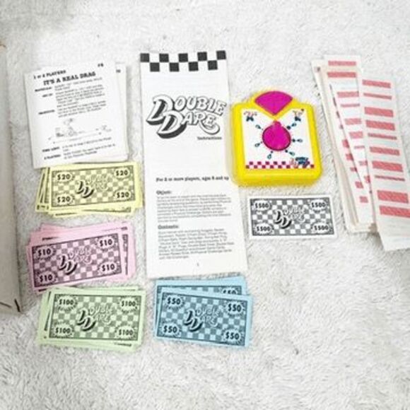 Vintage Nickelodeon Double Dare Skill Action Game Counted & Complete - Picture 9 of 11